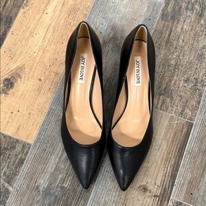 Black Faux Leather Women's Pump